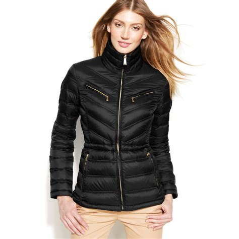 michael kors ladies puffer jackets|michael kors packable jacket.